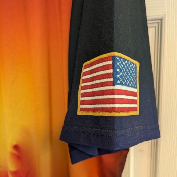 Ultra Rare Sample Nightmares Oversized Tee Flame Print Unique - Picture 5 of 6